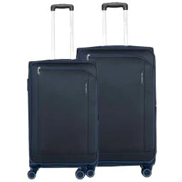 Nasher Miles Dallas Expander soft-sided Polyester  Set of 2 Navy Blue Trolley Bags (65 & 75 Cm)-image-31