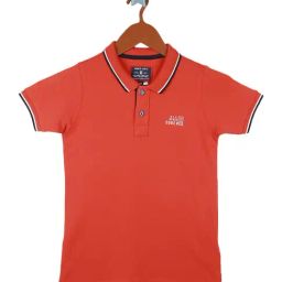 Monte Carlo Kids Orange Solid Polo T-Shirt-image-62