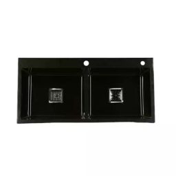 Blackado Premium 37x18x10 Inch Matt SS Double Bowl Kitchen Sink-image-89