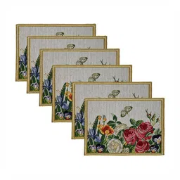 PRAKARTIK Set of 4 Yellow & Green Printed Table Placemats image 2