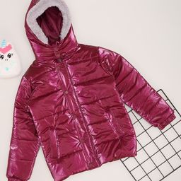 Pantaloons Junior Girls Longline Puffer Jacket with Embroidered-image-18