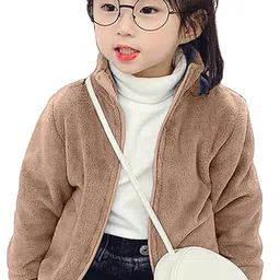 Babymoon Unisex Kids Faux Fur Trim Fleece Parka Jacket-33