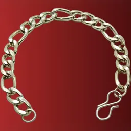 Dynamic Retail Global Men Silver-Plated Stainless Steel Link S-Hook Bracelet-image-17
