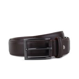 Pacific Gold Men Textured Formal Belt-image-80
