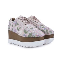 Anaar Women Blush Peony Wedge Sneakers-image-81