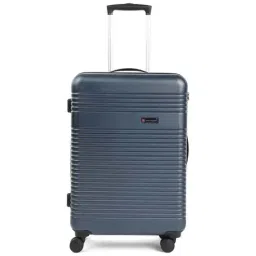 Swiss Military Pluto Grey Striped Hard Small Trolley Bag - 35 cm-image-52