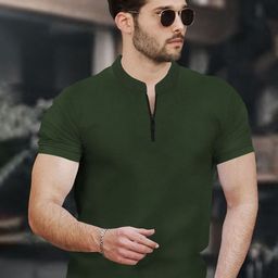 TRIPR Mandarin Collar T-shirt-image-81
