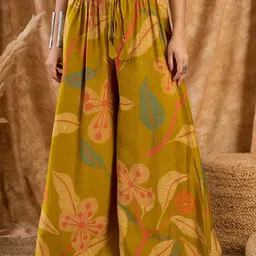 InWeave Women Floral Printed Ethnic Palazzos-30