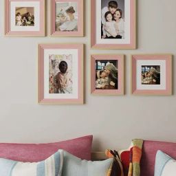 Art Street Pink Synthetic Gusto Wall Photo Frame - Set of 6-picture-33