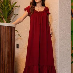 FEATHERS CLOSET Maxi Nightdress-image-7