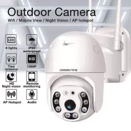 DIGIBYTE 2 MP 360° Wifi PTZ Camera (With Cloud, SD, Human Tracking And Siren) With Adapter image 3