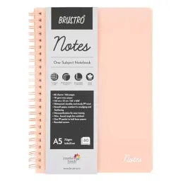Brustro Notes Series Ruled Notebook A5 Size 70 GSM Blush, BRNOSA5B image 1