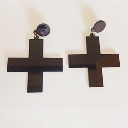 Evince MODE Stainless Steel Contemporary Shaped Drop Earrings-image-99