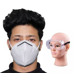 ORILEY GC-001958 White Plastic Goggle with K-N95 Face Mask-7