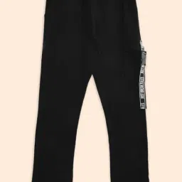 Pantaloons Junior Black Cotton Regular Fit Trackpants-picture-11