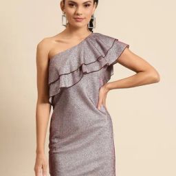 DODO & MOA Silver Pink Shift Dress-image-97