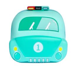 Little Surprise Box Police Joyride Mint Green Printed Backpack-image-4