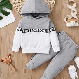 Kwikk Kids Grey & White Colourblocked T-shirt with Pyjamas-12