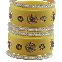 Vidhya Kangan Brass Crystals Bangle-image-11