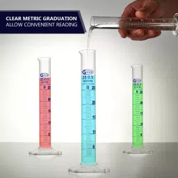 Glassco GC-138.522.02A1PC Measuring Cylinder with Hexagonal Base Class B 25 ml image 2