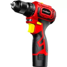 POWERBILT 10 mm 0-400/0-1500 RPM Red & Black Brushless Cordless Screwdriver, PBT-CL-BL12-22