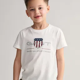 GANT Boys Printed Organic Cotton T-shirt-image-33