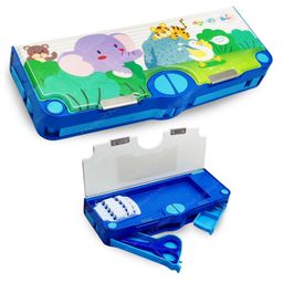FunBlast Cartoon Print Pencil Case With 5 Compartments - Multicolour-image-29
