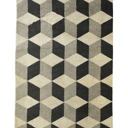 Saral Home Yarn Art Cubes Carpet - Grey-image-95