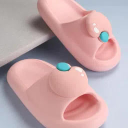 Oh! Pair Teddy Apple Patch Appliqued Clogs - Pink-picture-37