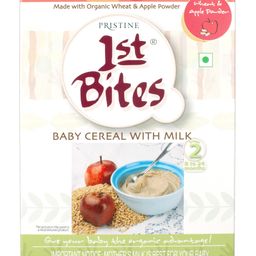 Pristine 1st BITES Baby Cereal 300g Baby Food (8-24 Months) Stage-2, 100% Organic Wheat & Apple Powder  Infant Food-13
