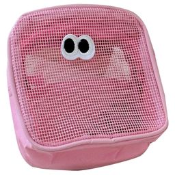 House of Quirk Cute Eye Mesh Cosmetic Bags, Makeup Bags Travel Makeup Organization Case, Makeup Brush Lipstick Case Storage Toiletry Bags (Inner Pocket, Pink)-image-62