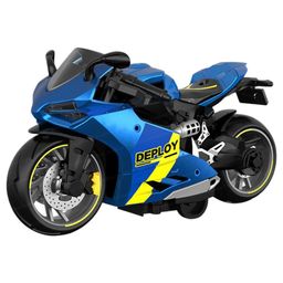 FunBlast Realistic Small Size Die Cast Motorcycle Toy for Kids Blue-18