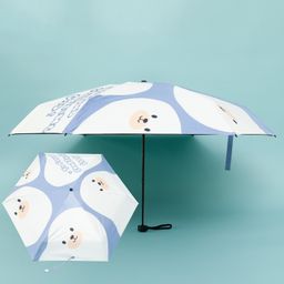 Babyhug Kids Umbrella with Bear Print - Light Blue-27