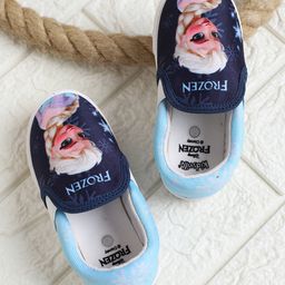 Kidsville Disney Frozen Featuring Elsa Designed Slip On Shoes - Navy Blue-picture-7