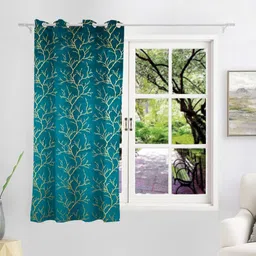 THE CONVERSION Turquoise Blue Room Darkening Window Curtain-38