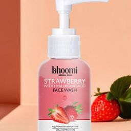 BHOOMI HERBAL INDIA Strawberry With Hyaluronic Acid Face Wash- 100 ml-49