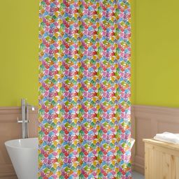 ArtzFolio White & Purple Printed Waterproof Shower Curtain-image-96
