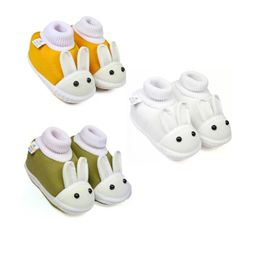 NESKA MODA 6 To 12 Months Baby Boys & Baby Girls 3 Pair Combo Pack Cute Soft Cotton Rabbit Booties-image-81