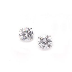 Clara Silver-Toned Contemporary Studs image 2