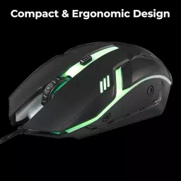 Zebronics Wired Gaming Keyboard Mouse Combo Multicolor with USB2.0 Interface and 104 Keys Backlit, ITD112 image 3