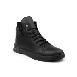 Wonker AirMix Steel Toe Safety Shoes High Ankle Rubber Sole Black Synthetic Leather Size UK 10, WK-526-picture-14