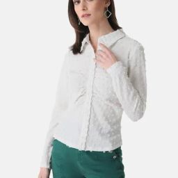 Kazo White Casual Shirt-image-66
