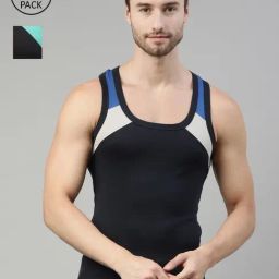 Dixcy Scott Originals Multi Cotton Regular Fit Vest - Pack Of 2-picture-36