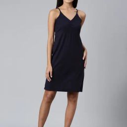 SHOWOFF Navy Regular Fit A Line Dress-image-92