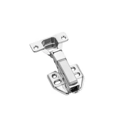 Everwin Hyduaulic Concealed Auto Hinge 2D Mild Steel Half Overlay 8 Crank, Silver-32