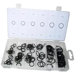 DURATOOL Circlip Set, External, 100Pcs, D01878-48
