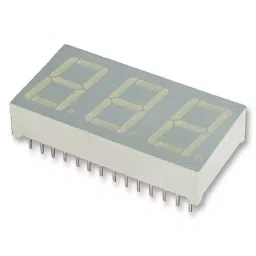 KINGBRIGHT Display, LED, 0.56", Yellow, Com.Anode, BA56-11SYKWA-44