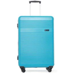 Swiss Military Pluto Turquoise Striped Hard Small Trolley Bag - 35 cm-36