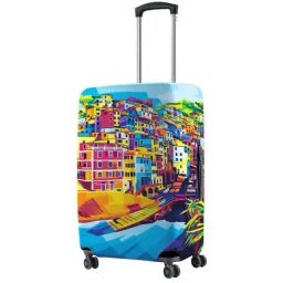 Nasher Miles Polyester 55 cm (20 Inch) Small Protective Luggage Cover - Riomaggiore Design-12