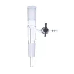 ABGIL Adapter Vacuum Flow Control With PTFE Stopcock & Two Joints B40 Socket and B55 Cone, ADP-18-22-97